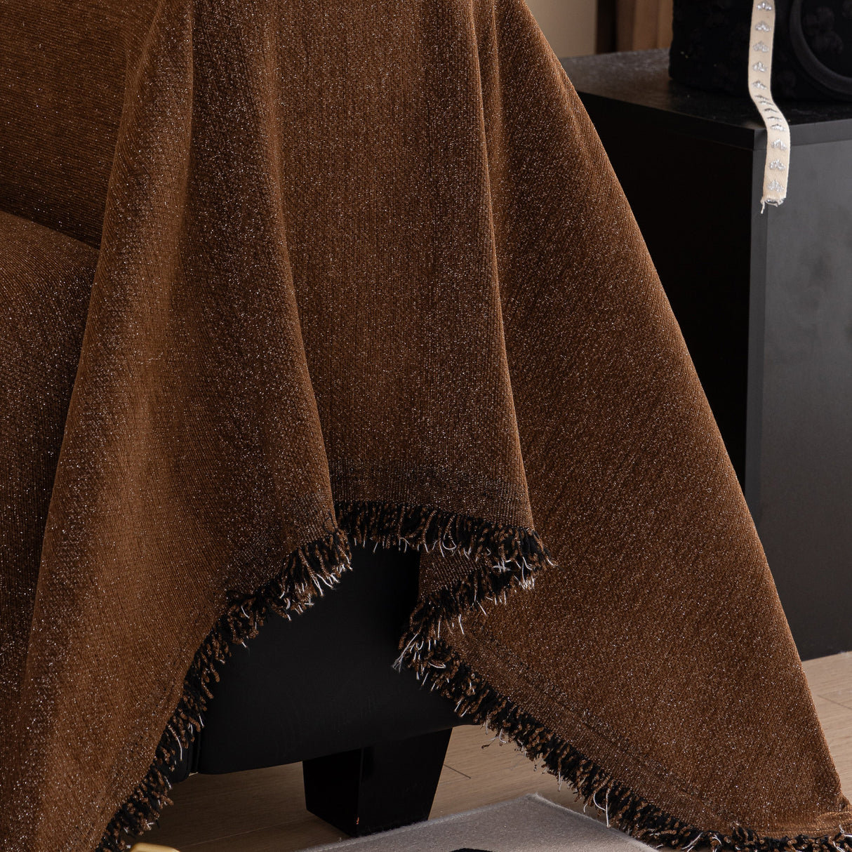 Solid Color Chenille Sofa Cover Blanket Furniture Covers for Sofas and Loveseats
