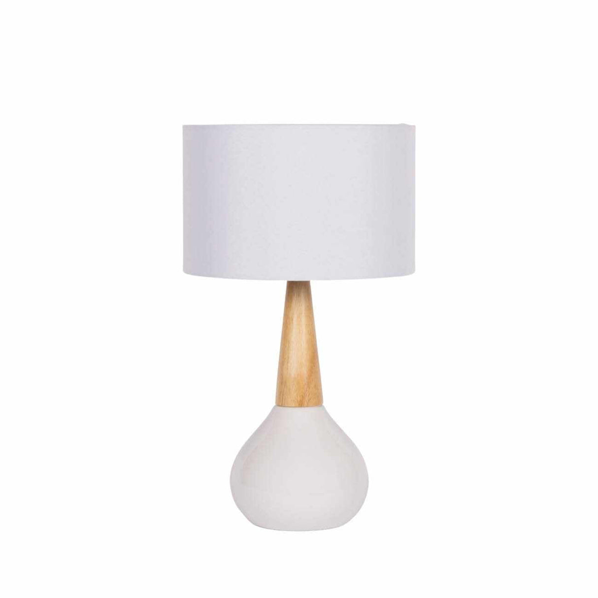 Baugo White Ceramic Table Lamp