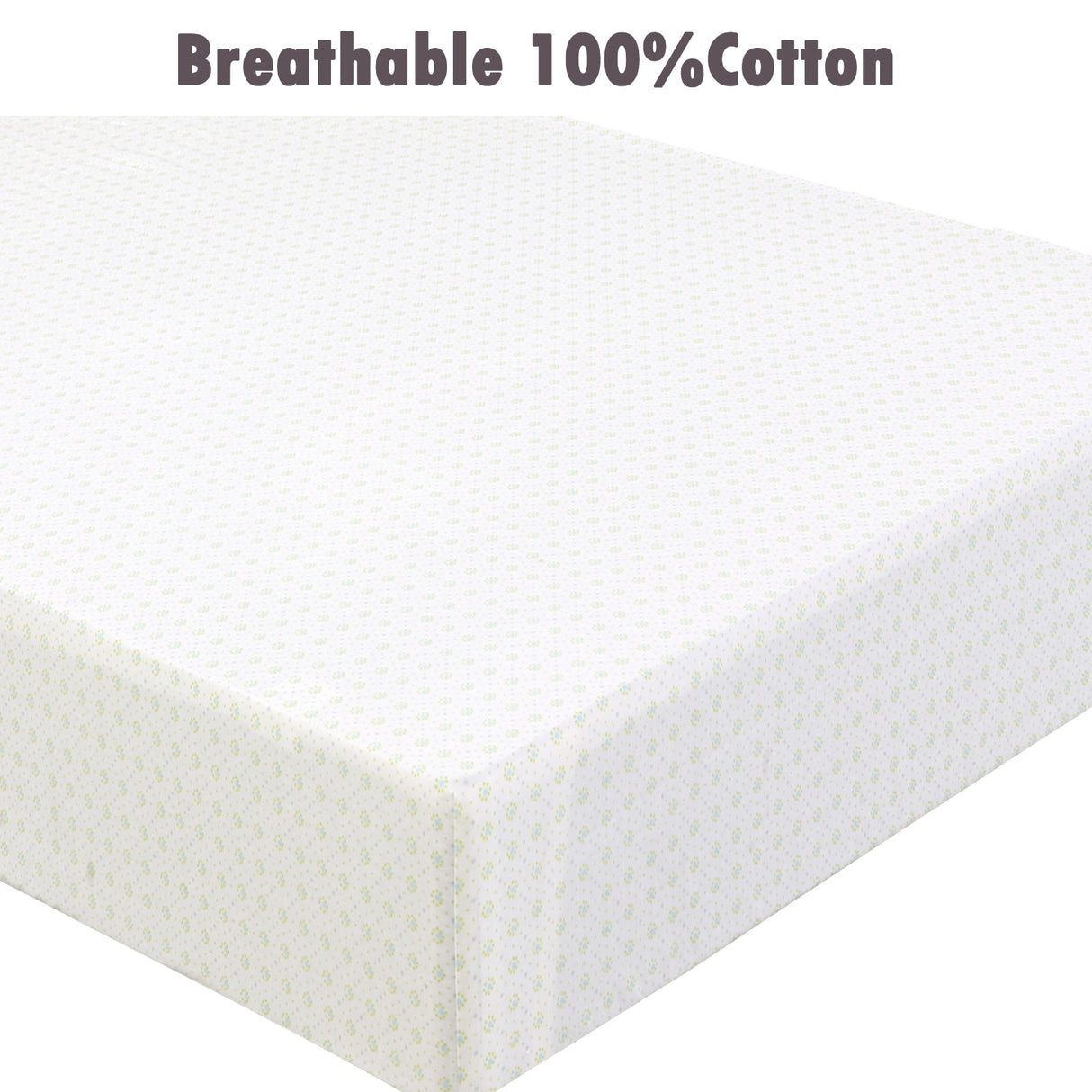 3 Piece Crib/Toddler Cotton Fitted Sheets Pink Purple Colorful Dahlia Floral Dot