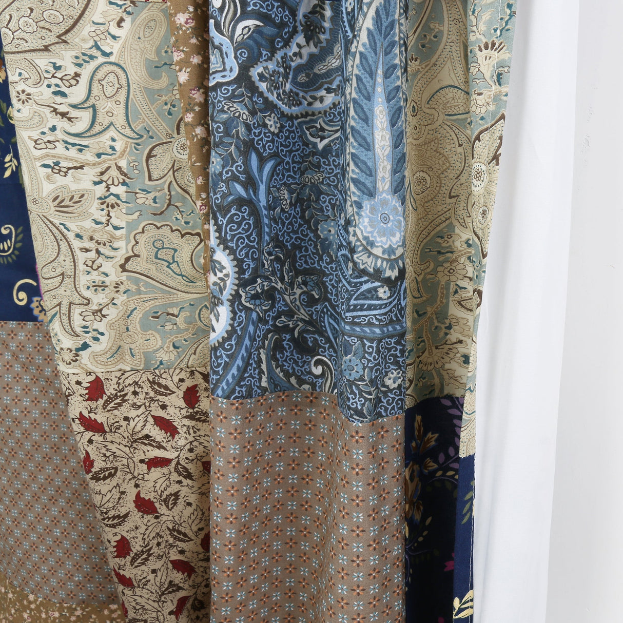 Hyler Sanders Floral Paisley Real Patchwork 3-Piece Cotton Reversible Quilt Bedding Set