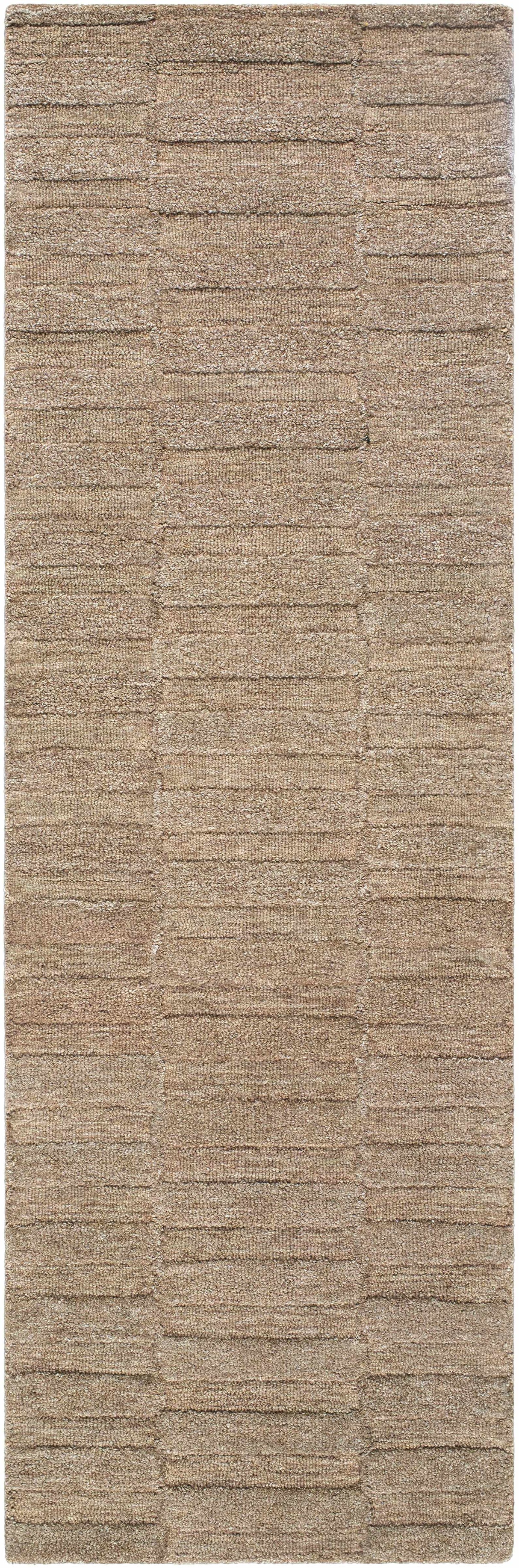 Idaho Broken-Striped Brown Area Rug