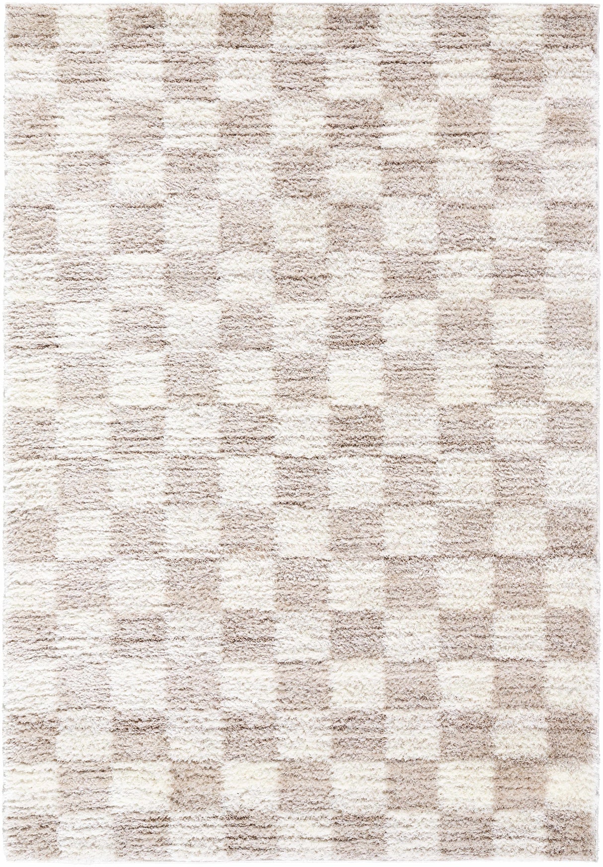 Belita Cream Luxe Shag Area Rug