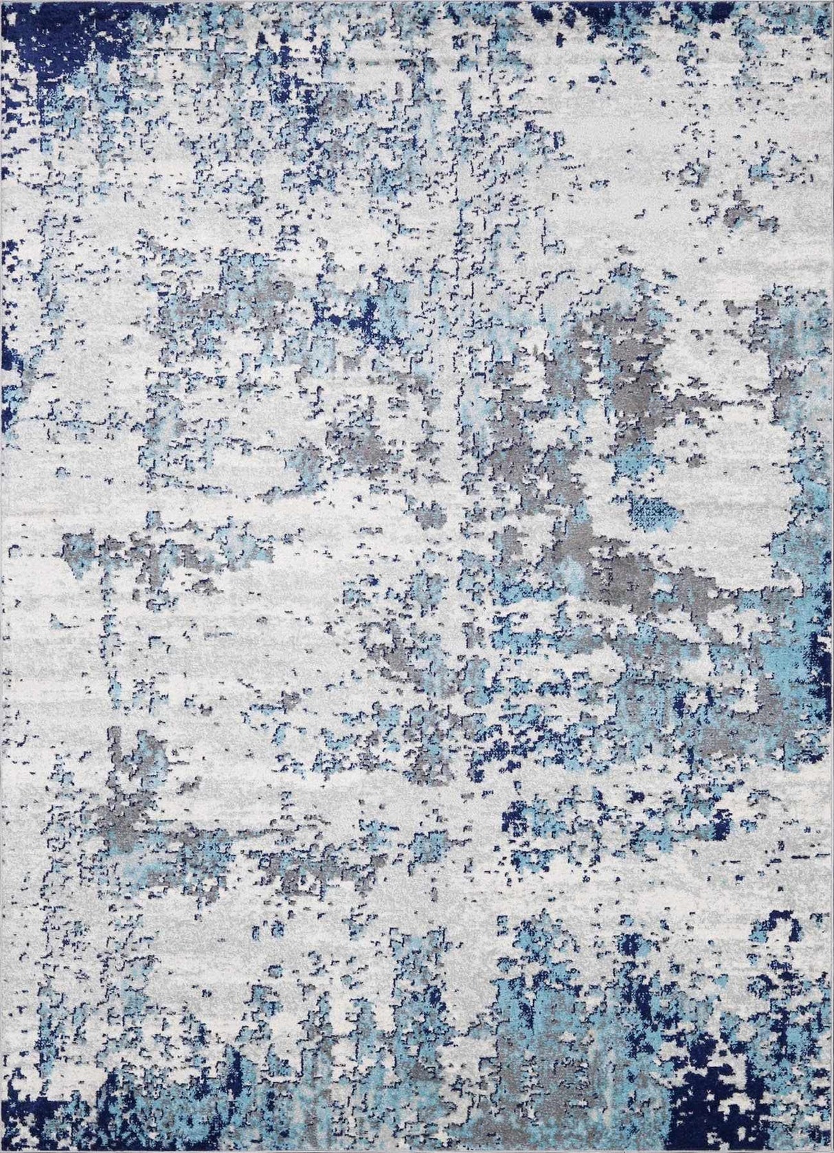 Beverly Abstract Blue Area Rug
