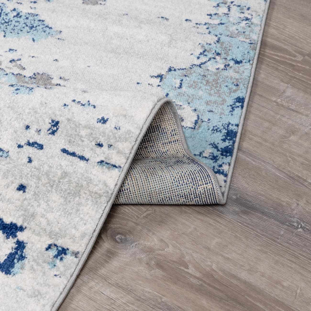 Beverly Abstract Blue Area Rug