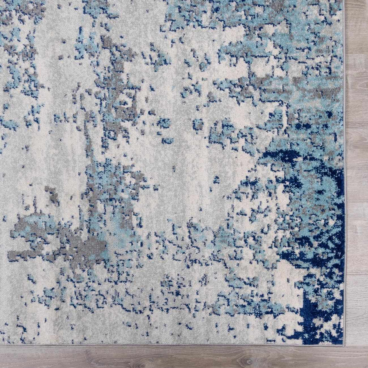 Beverly Abstract Blue Area Rug