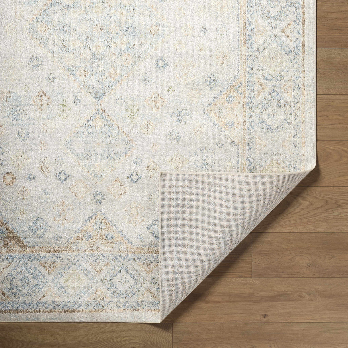 Bhavya Cream Washable Area Rug