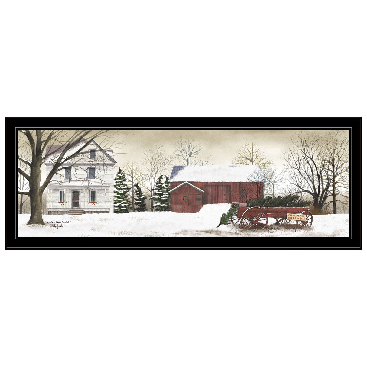 Trendy Decor 4U Christmas Trees for Sale Framed Wall Art