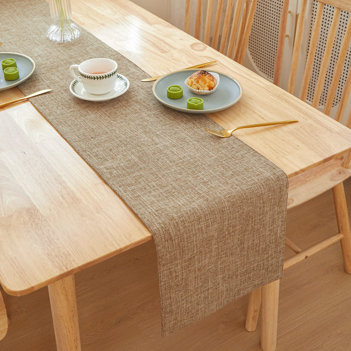 Table Cloth Flat Edges size 12"W x 71" L