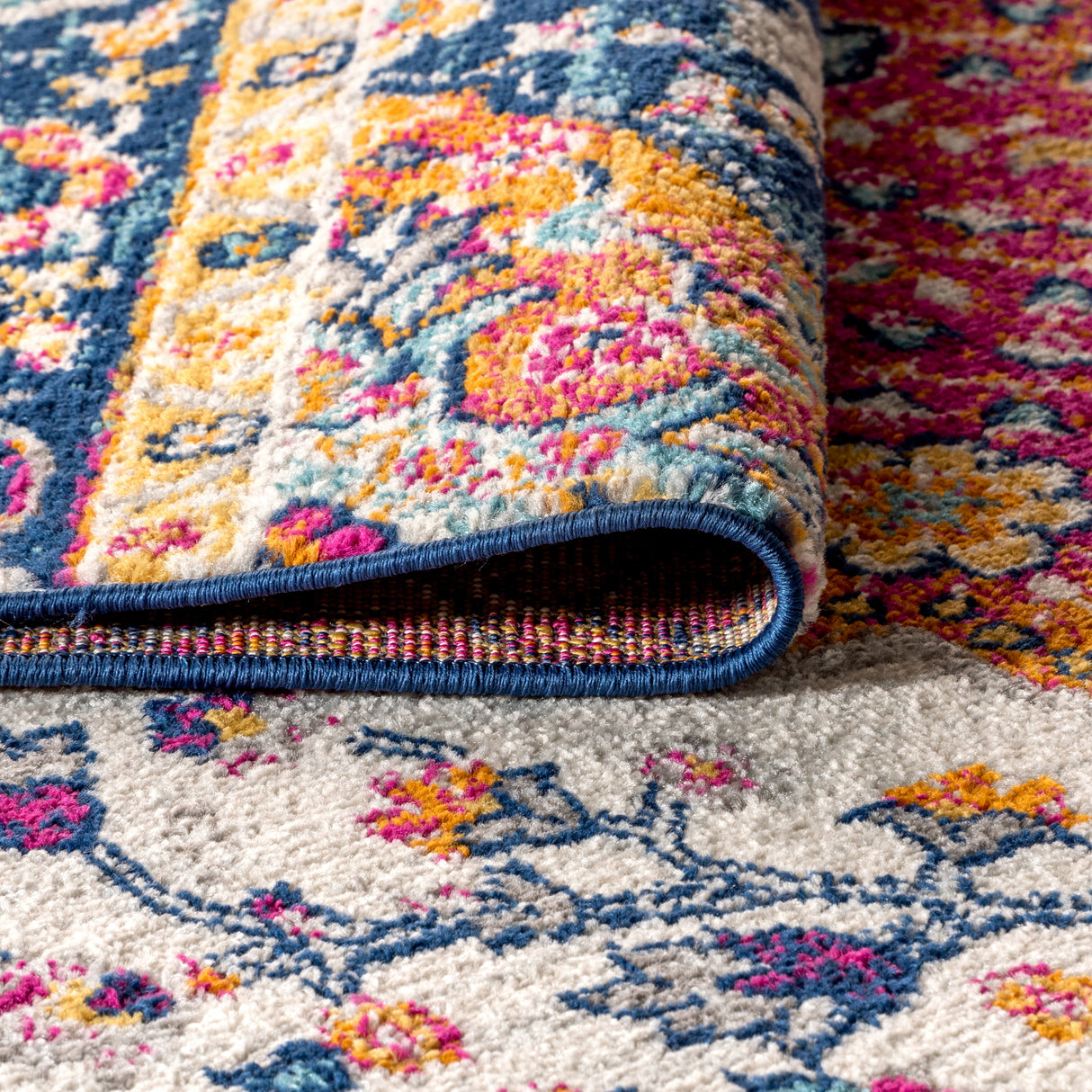 Bohemian FLAIR Boho Vintage Square Area Rug