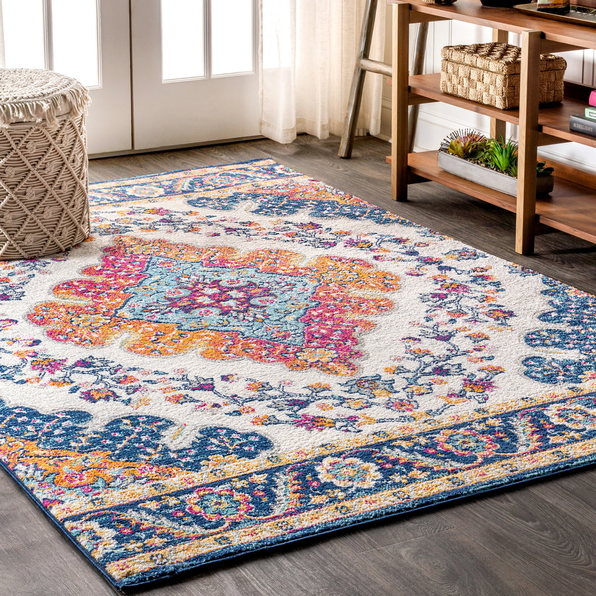 FLAIR-Boho-Vintage-Medallion-Area-Rug-Area-Rugs