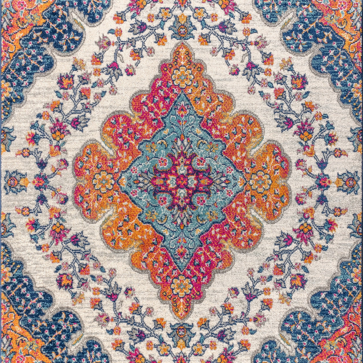 FLAIR Boho Vintage Medallion Area Rug