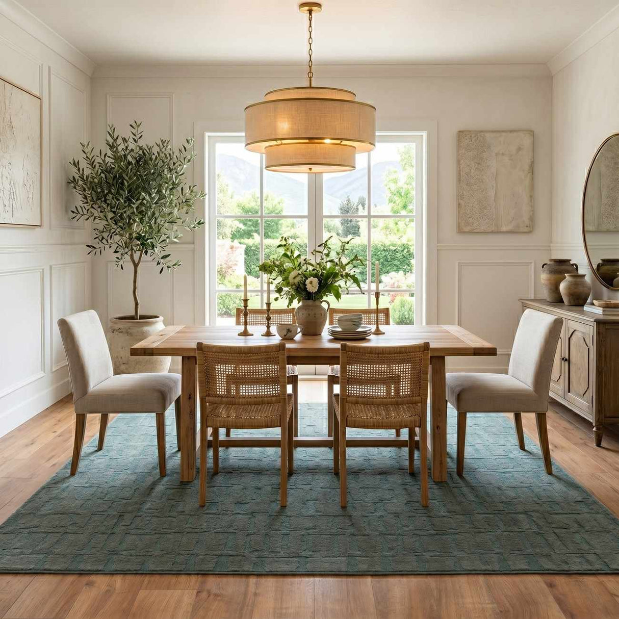 Dragan Gray Modern Washable Area Rug