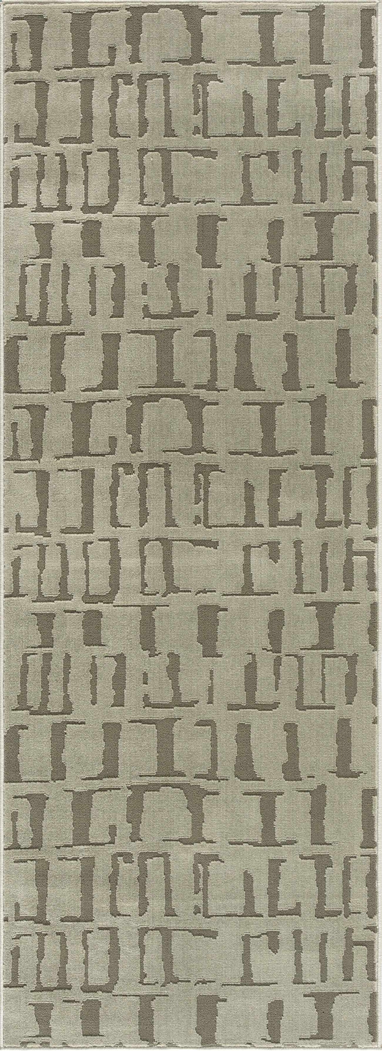 Dragan Green Modern Washable Area Rug