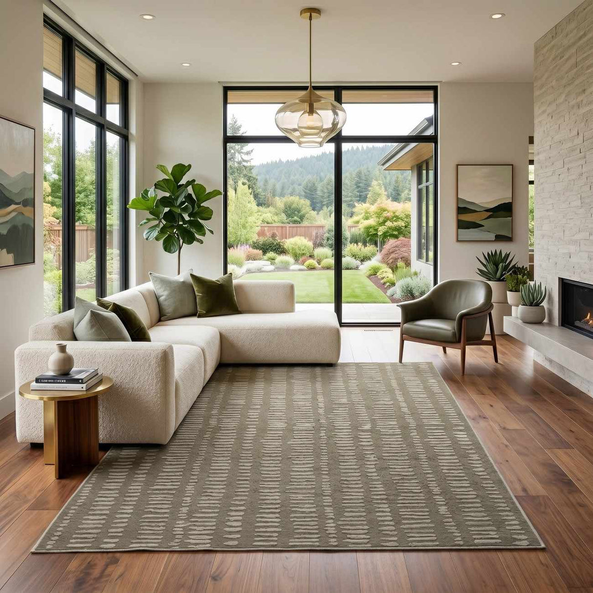 Dragos Modern Washable Area Rug