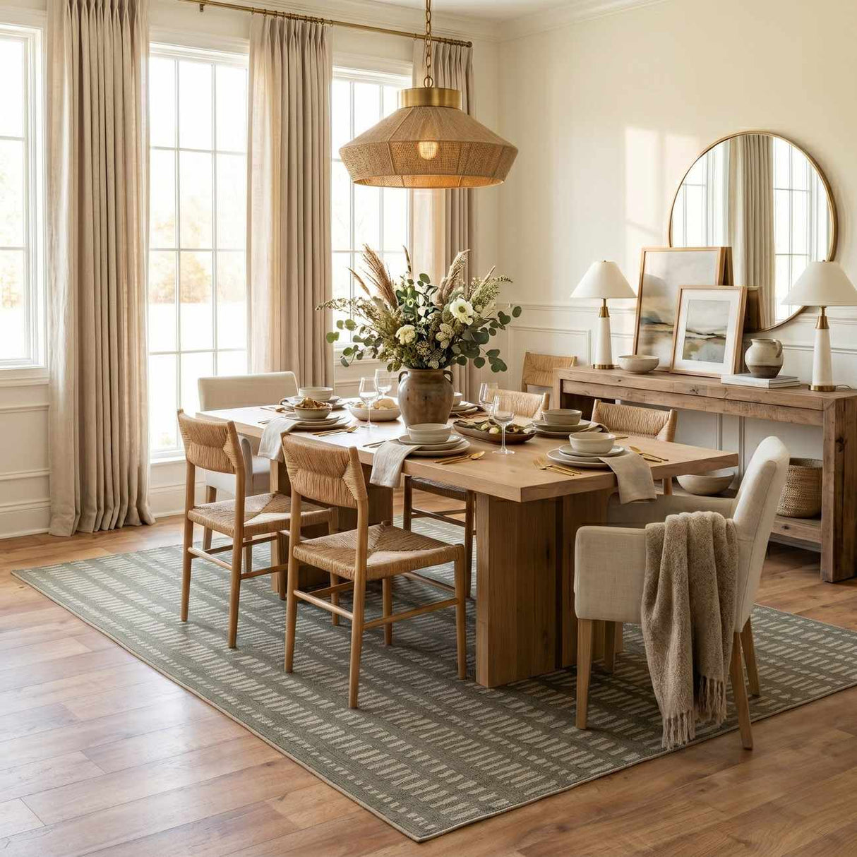Dragos Modern Washable Area Rug