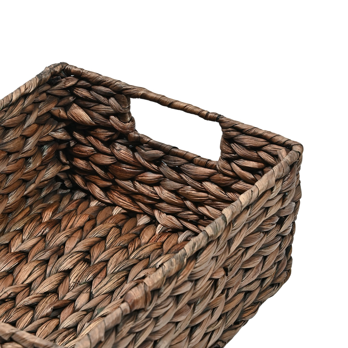 Lane Classic Farmhouse Handwoven Hyacinth Pantry Baskets with Chalkboard Labels and Handles (Set of 4)