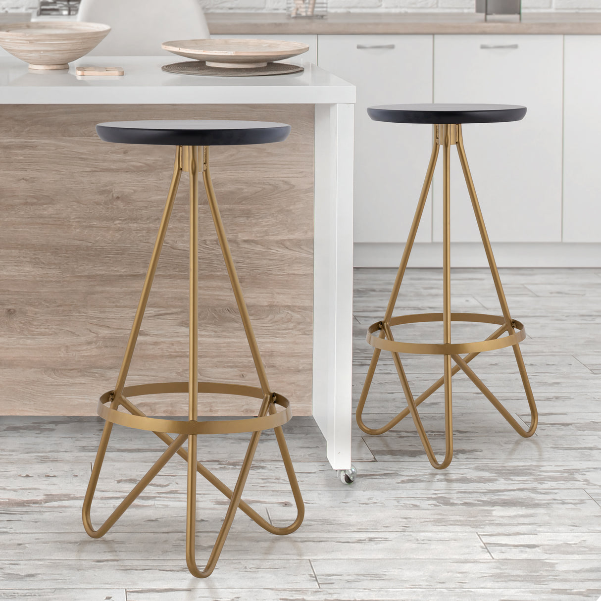 Spiroa-Modern-Industrial-Metal-Backless-Circular-Bar-Stool-Table-&-Bar-Stools