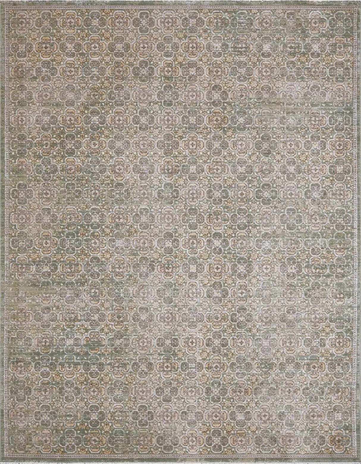 Galey Alix x Livabliss Vintage Oriental Boho Olive Myrtle Avenue II Area Rug