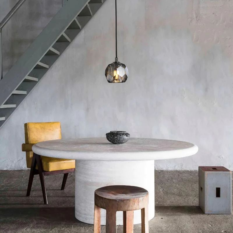 Crystal Globe Pendant Light G9 Brass Mini Ceiling Hanging Lamp