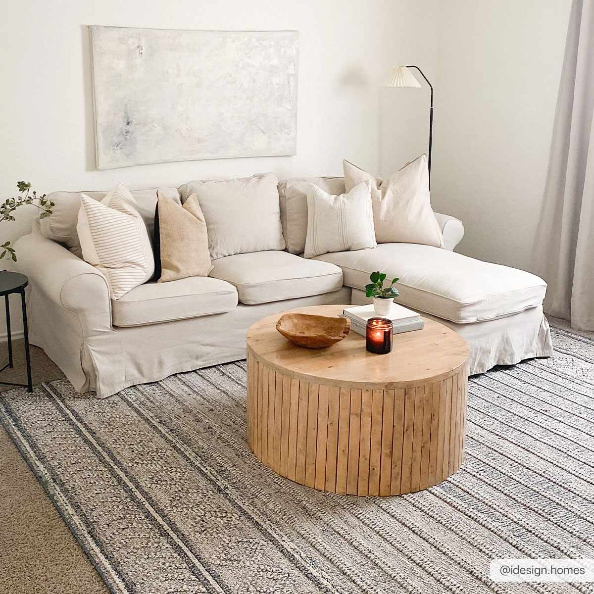 Beige Blue Dekel Area Rug - Clearance