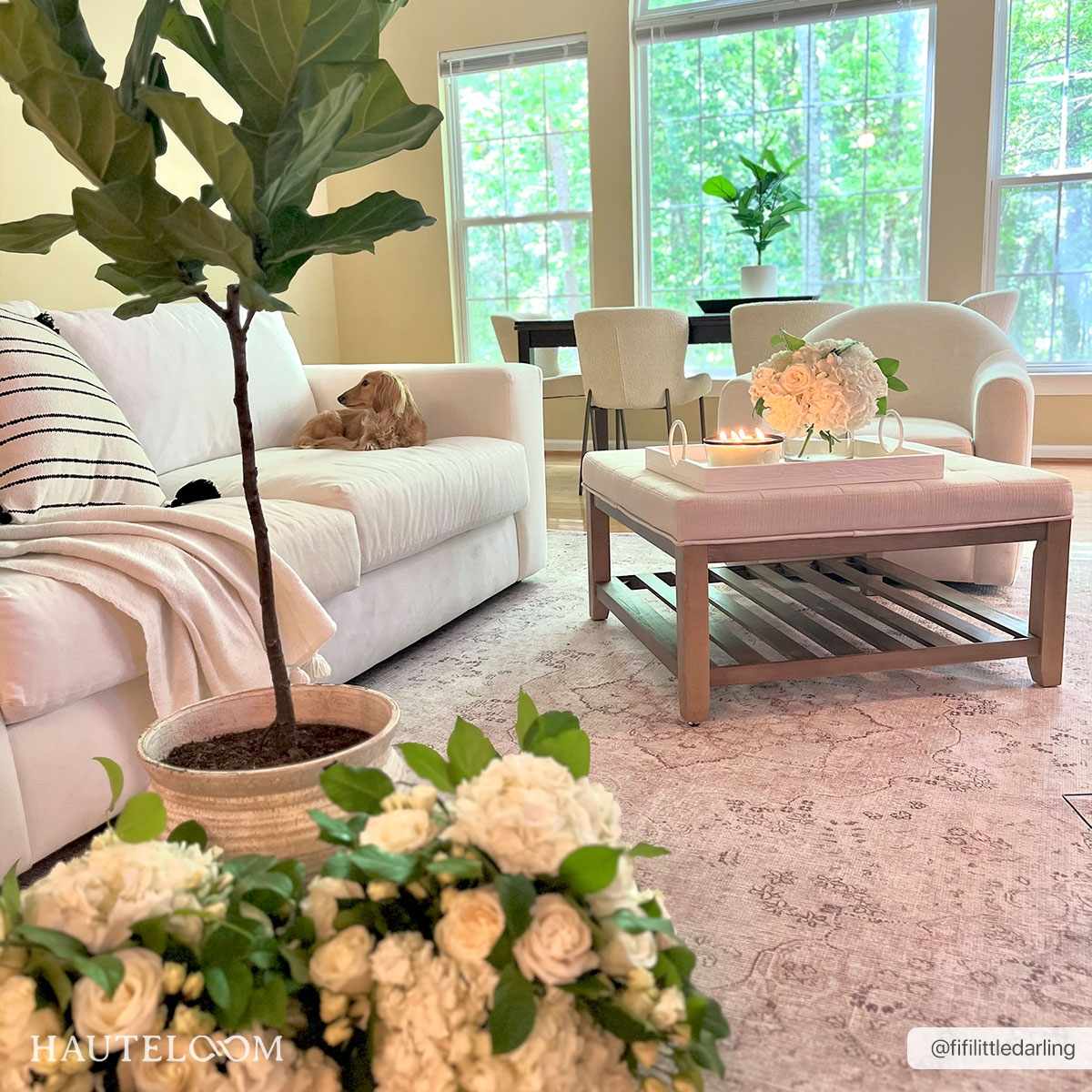 Bethany Vintage Flat Pile Washable Rug