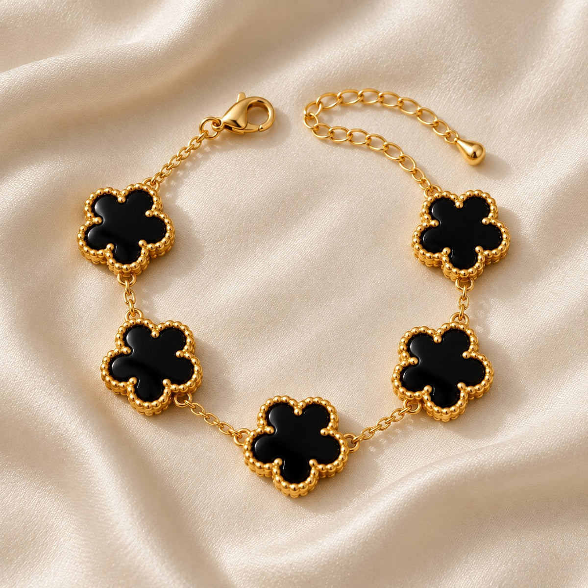 Title: 18k Gold Plated Bloom Line Bracelet