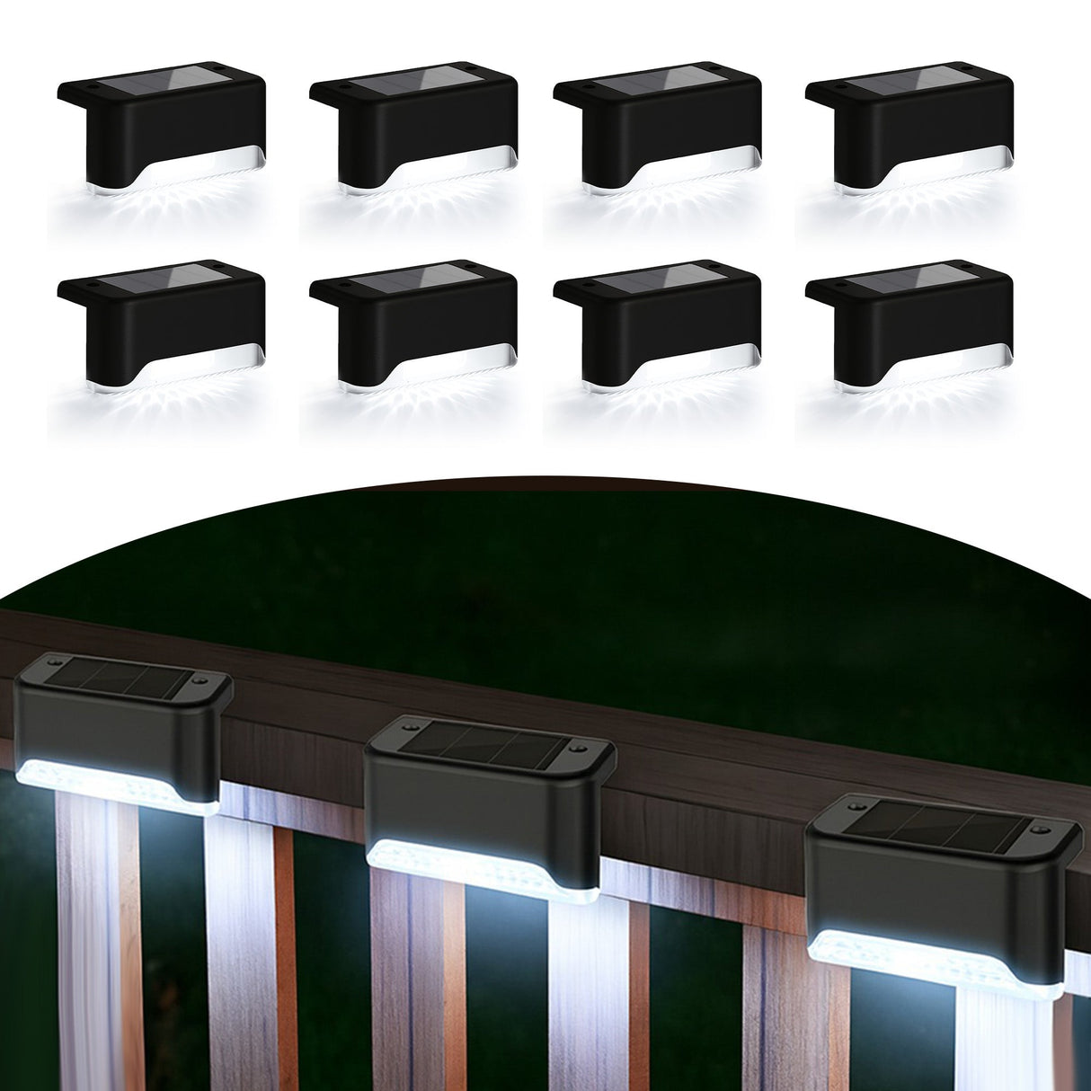 8-Pack-Solar-LED-Deck-&-Step-Lights-Outdoor-Lights