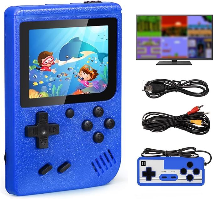 400-In-1 Handheld Game Console with 2 Player Controller & TV Connection