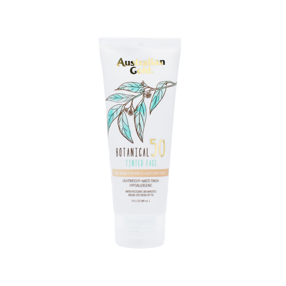 Australian Gold Botanical Tinted Face Sunscreen Lotion Fair to Light 3oz