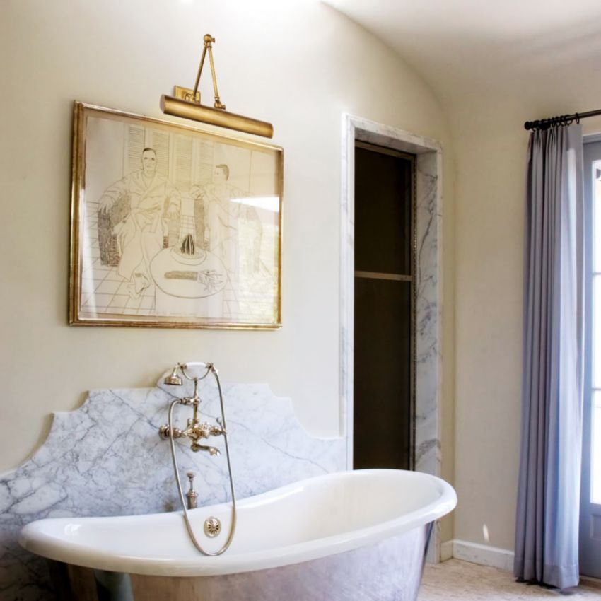 Brass LED Picture Light 12" 18" Dimmable E12 Art Wall Lamp