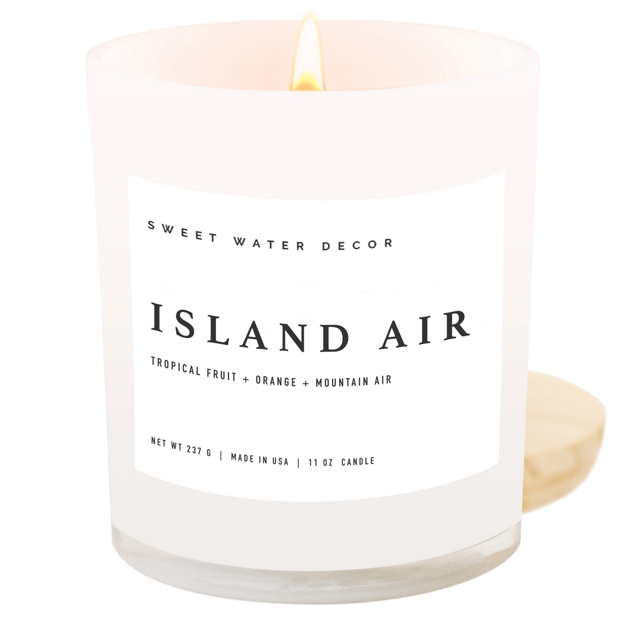 Island Air Soy Candle - White Jar - 11 oz