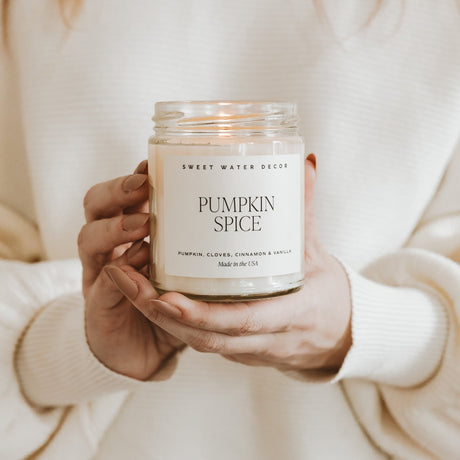Pumpkin-Spice-Soy-Candle-|-9oz.-Clear-Jar-Candles