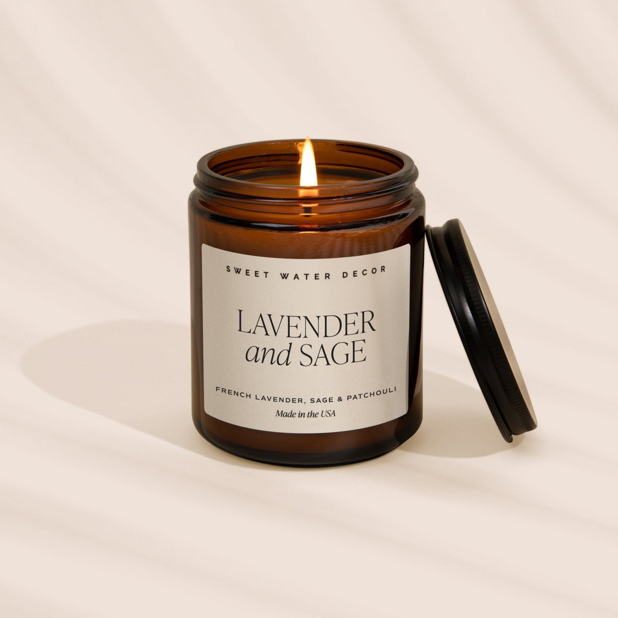 Lavender-and-Sage-Soy-Candle-Amber-Jar-9-oz-Candles