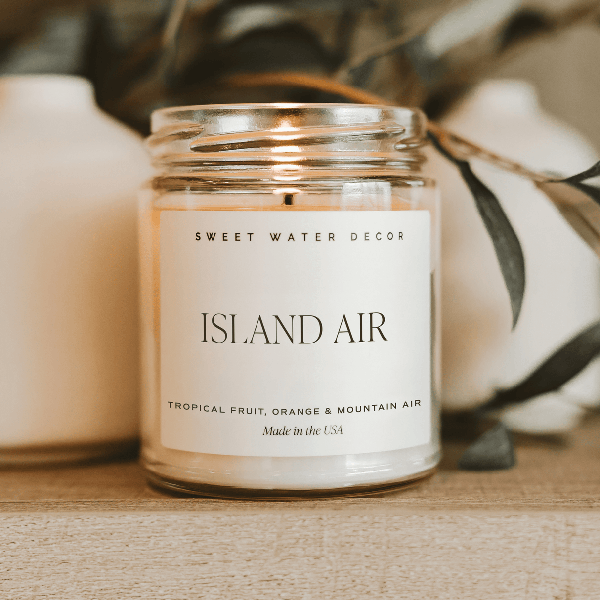 Island Air Soy Candle - Clear Jar - 9 oz