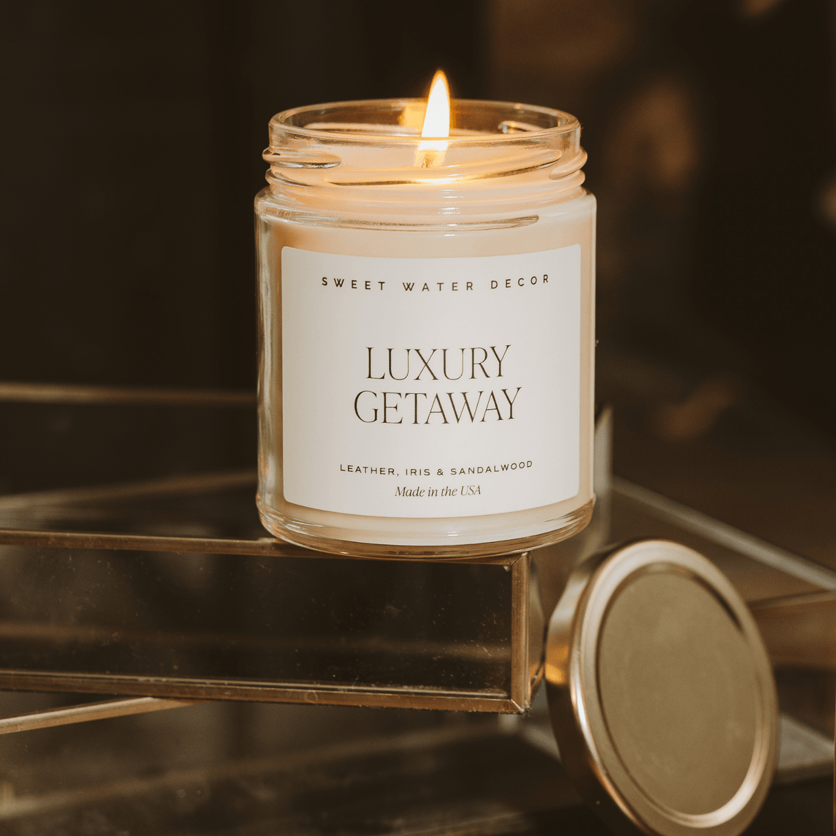 Luxury Getaway Soy Candle - Clear Jar - 9 oz