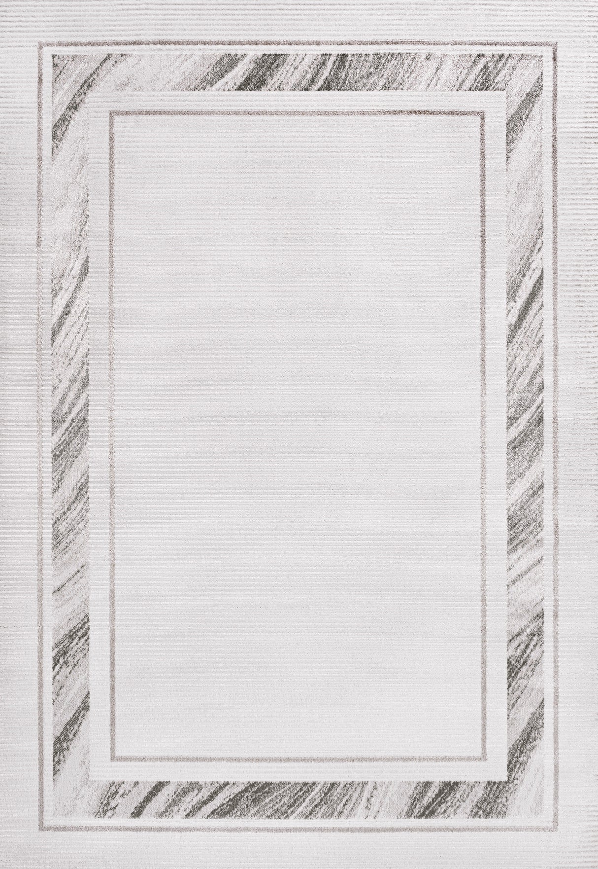 Athens Classic Border Marble Pattern High-Low Area Rug
