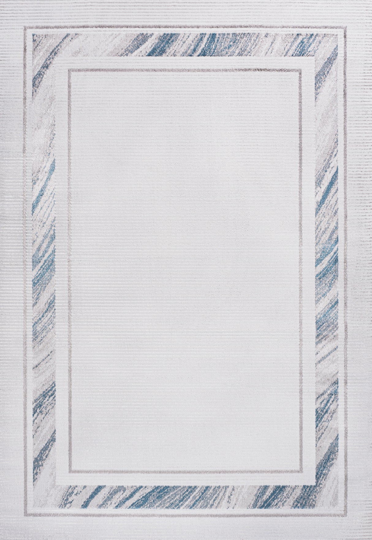 Athens Classic Border Marble Pattern High-Low Area Rug