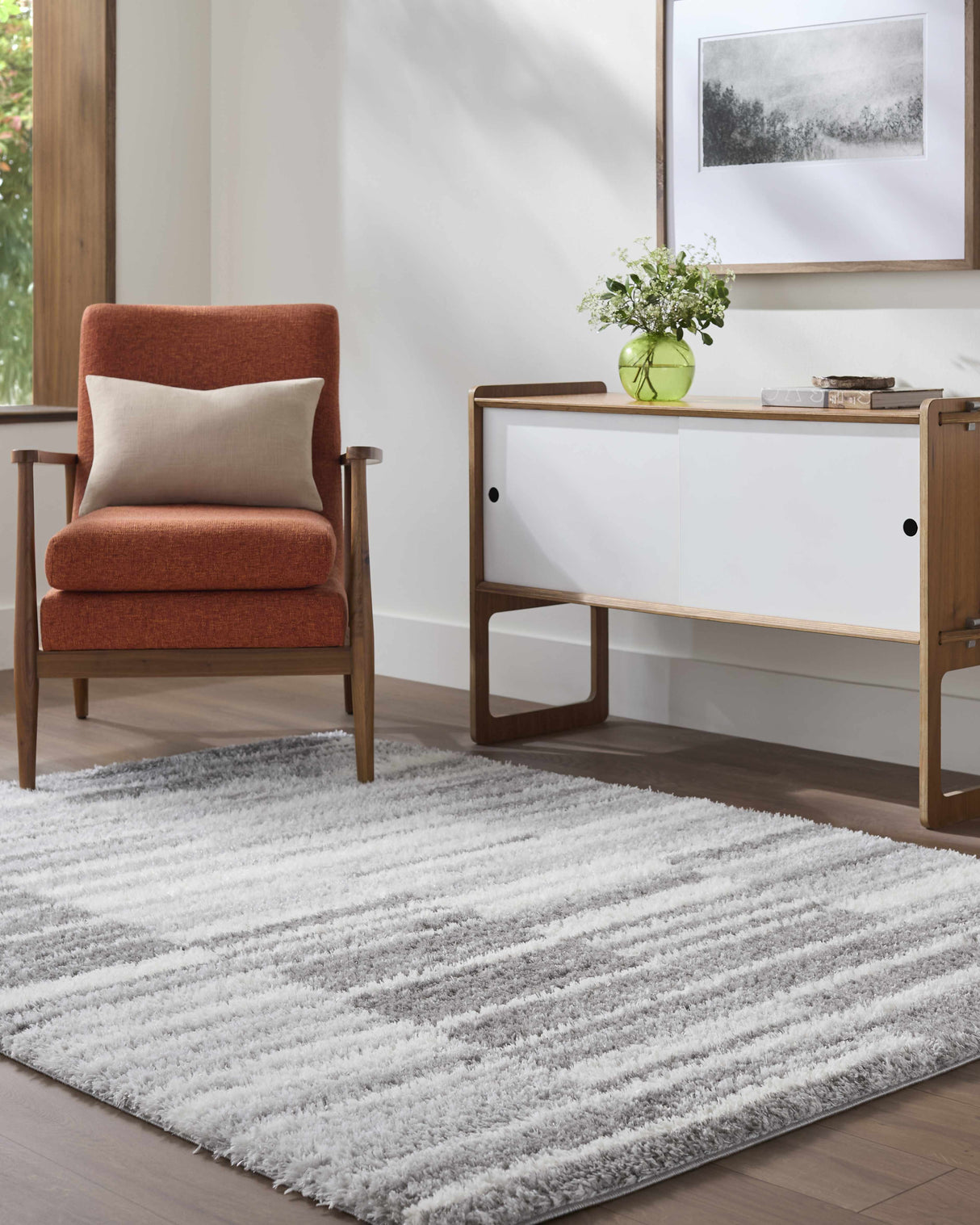 Carlen Gray Area Rug