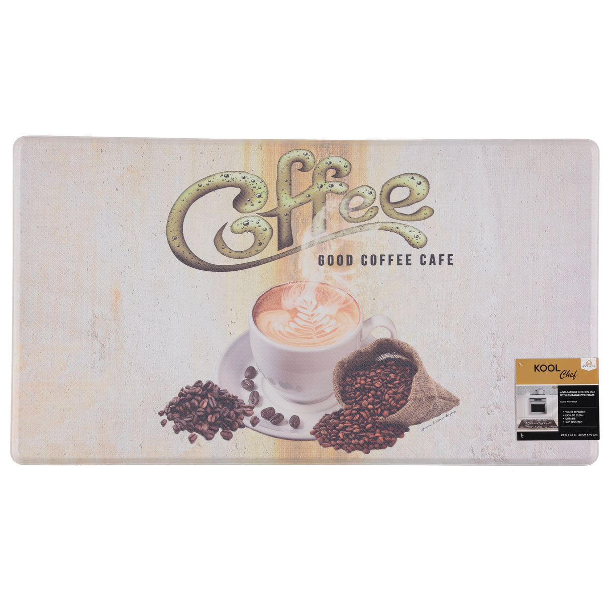 Anti-Fatigue Kitchen Mat "Good Coffee" - 2 Sizes