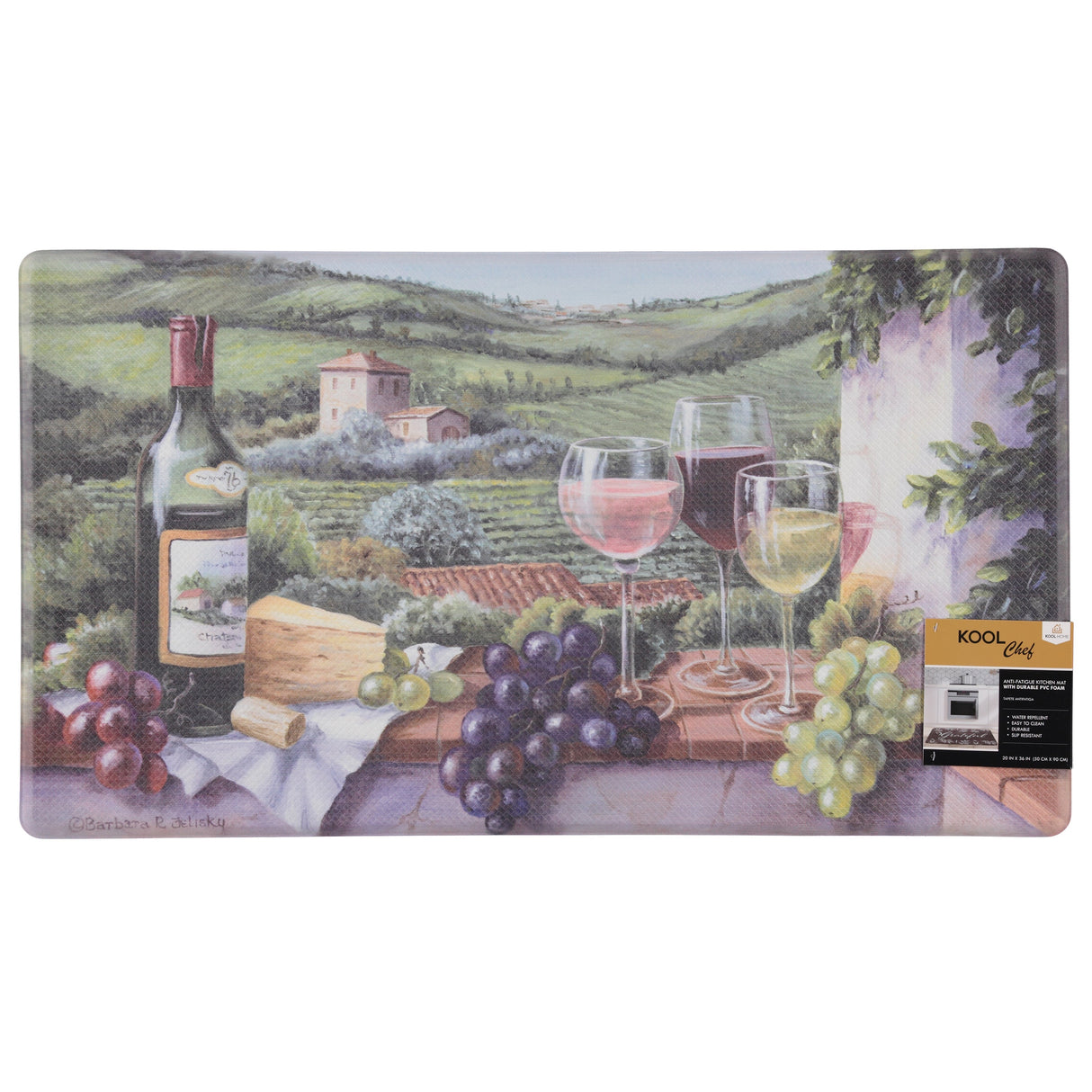 Anti-Fatigue Kitchen Mat "Tasting Time" - 2 Sizes