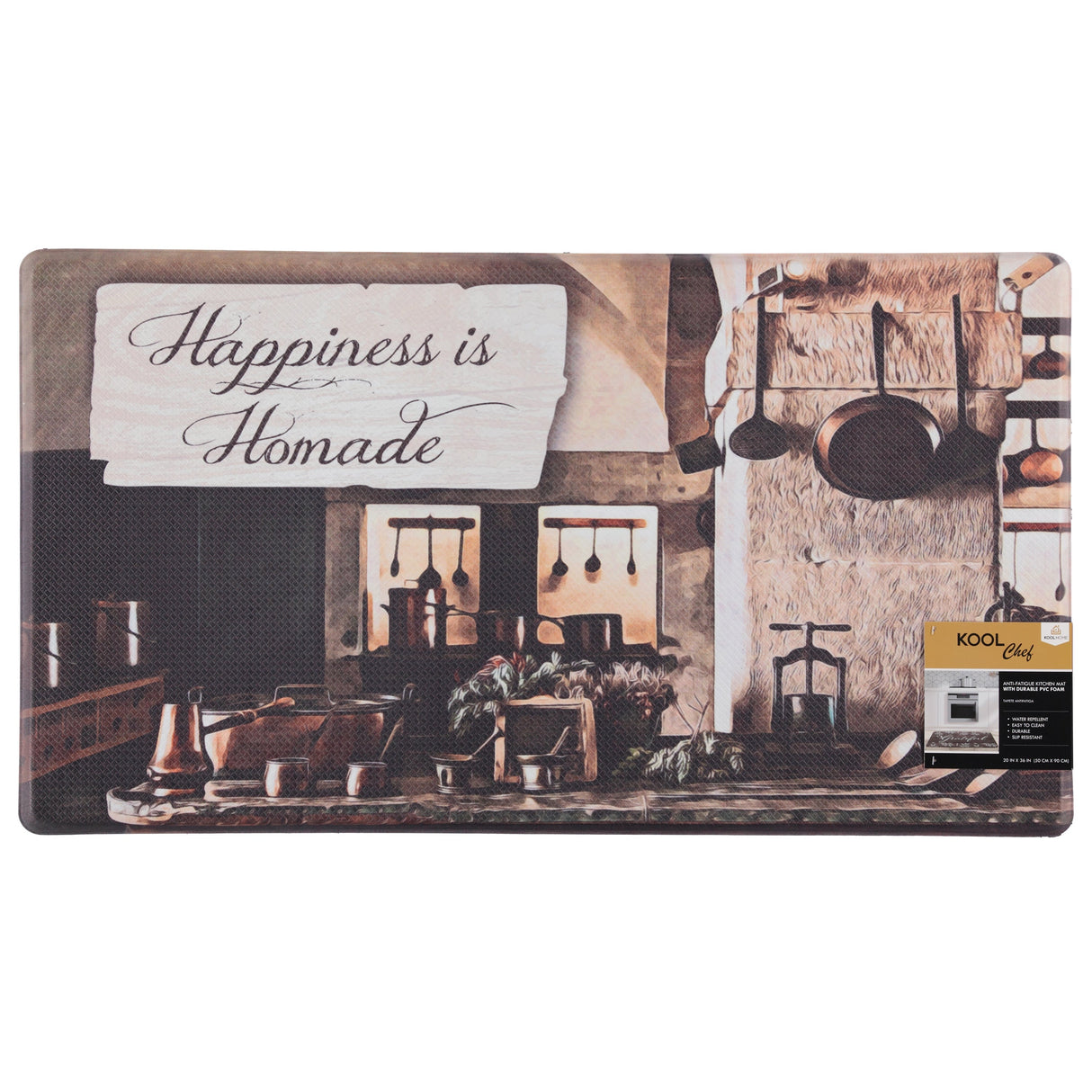 Anti-Fatigue Kitchen Mat "Happiness"