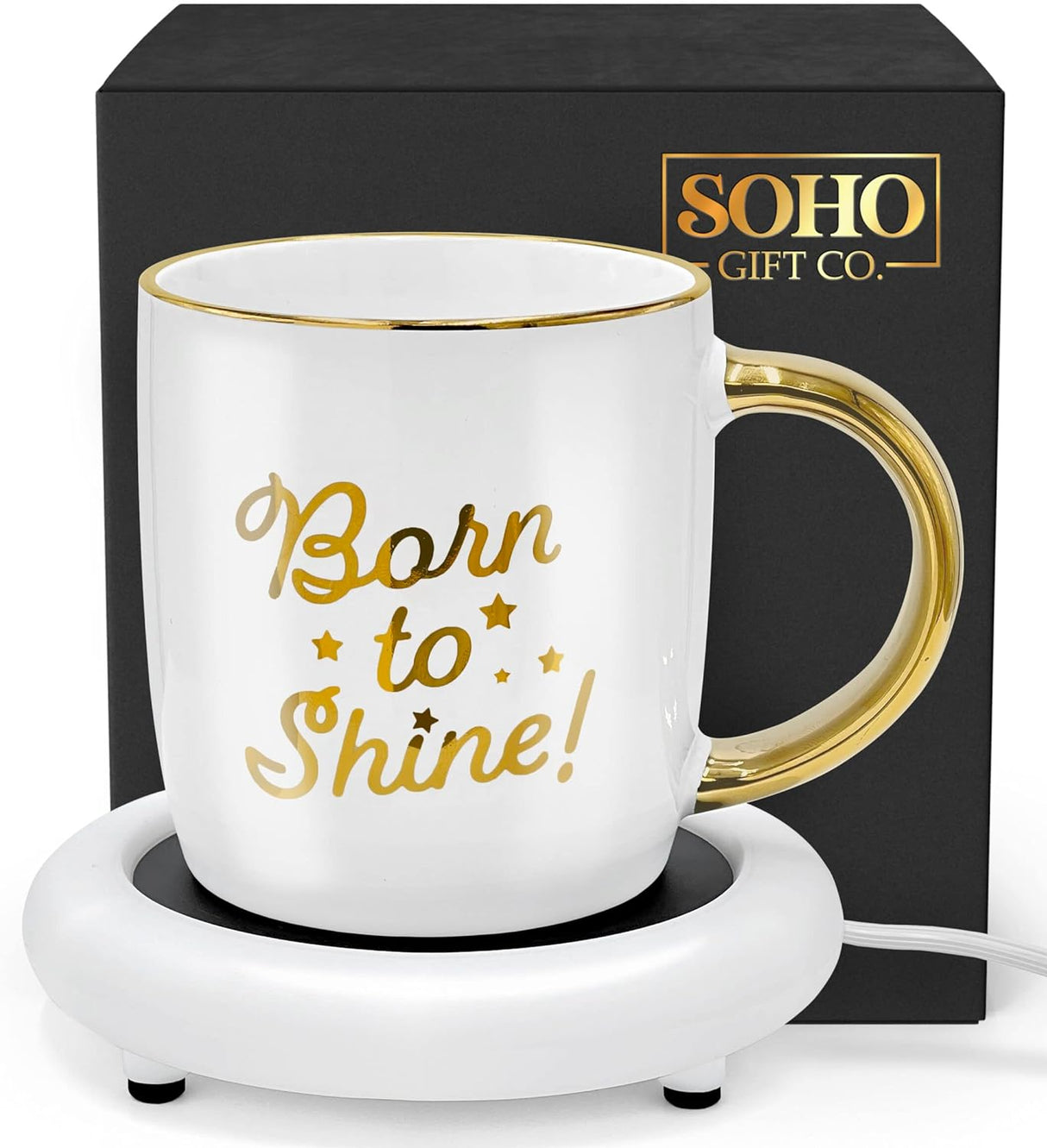 Coffee-Mug-with-Warmer,-Motivational-Electric-Heated-Cup-for-Coffee-Lover-Gifts-for-Birthday/Christmas,-12oz-Born-to-Shine-(Gift-Boxed)-