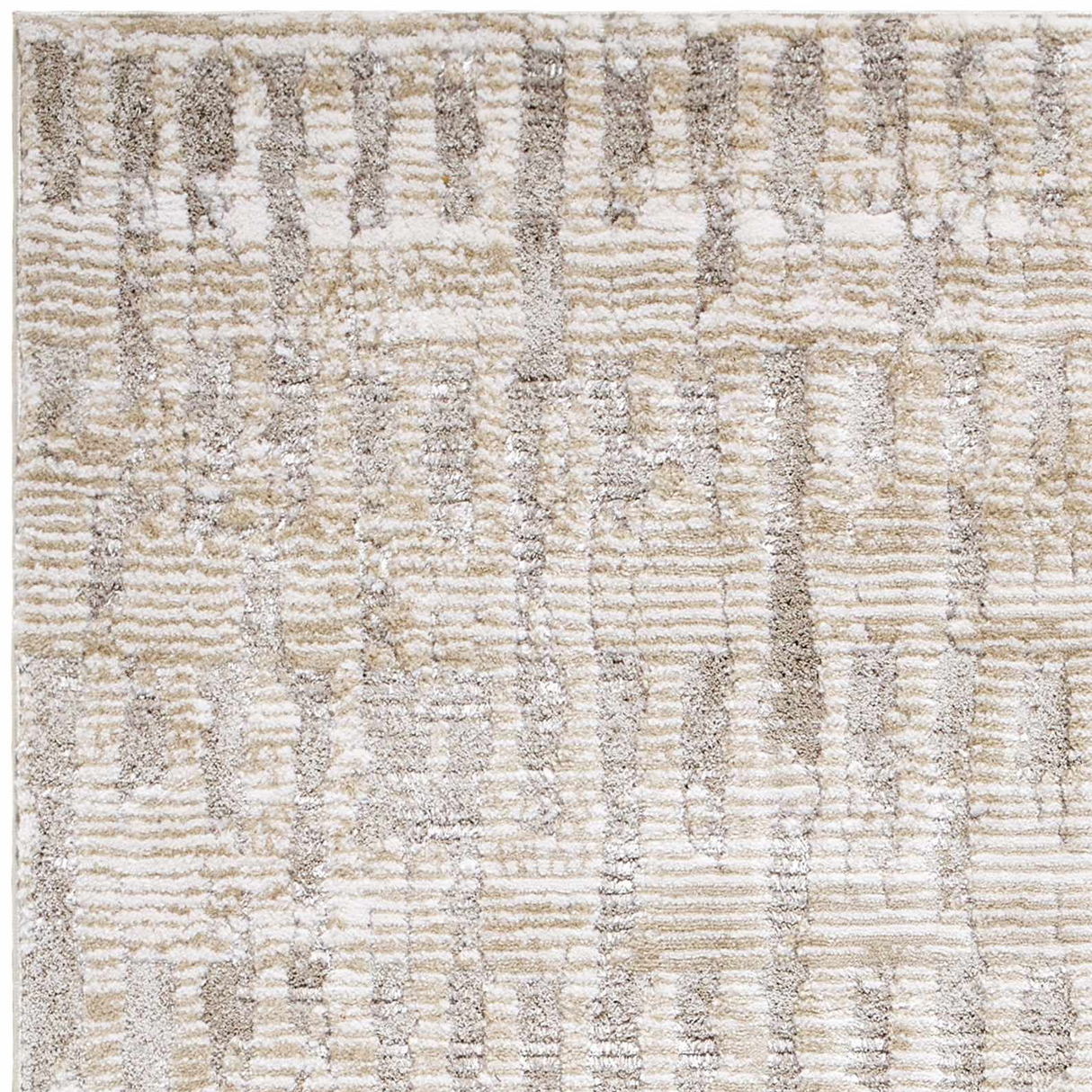Chelle Beige Shag Area Rug - Clearance