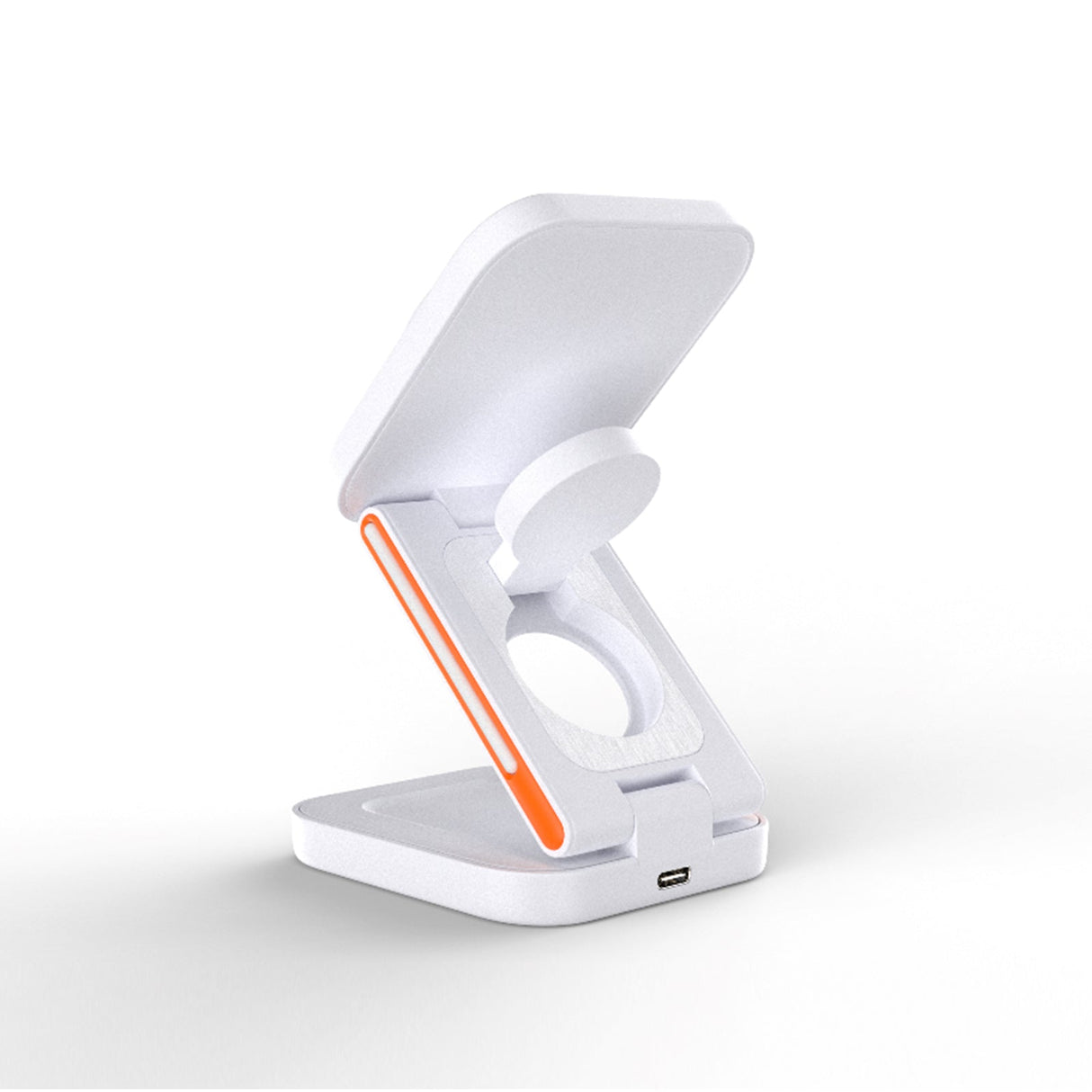 FlexiTrip Foldable Wireless Charger – Compact, Fast Charging, Portable Design for iPhone, Android, and Qi-Enabled Devices