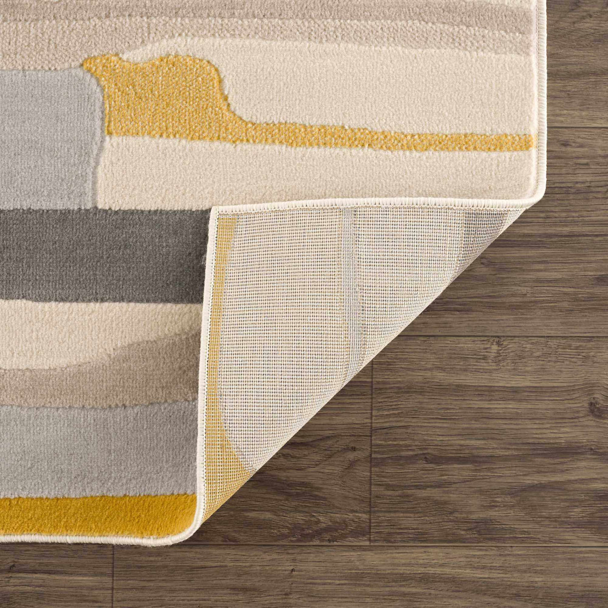 Southfields Mustard Modern Rug