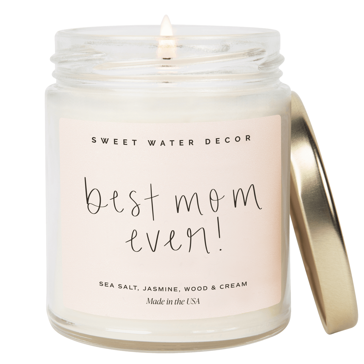 Best Mom Ever! Soy Candle - Clear Jar - 9 oz (Spa Day)