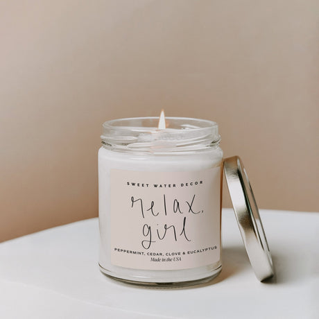 Relax,-Girl-Soy-Candle-Clear-Jar-9-oz-(Relaxation)-Candles