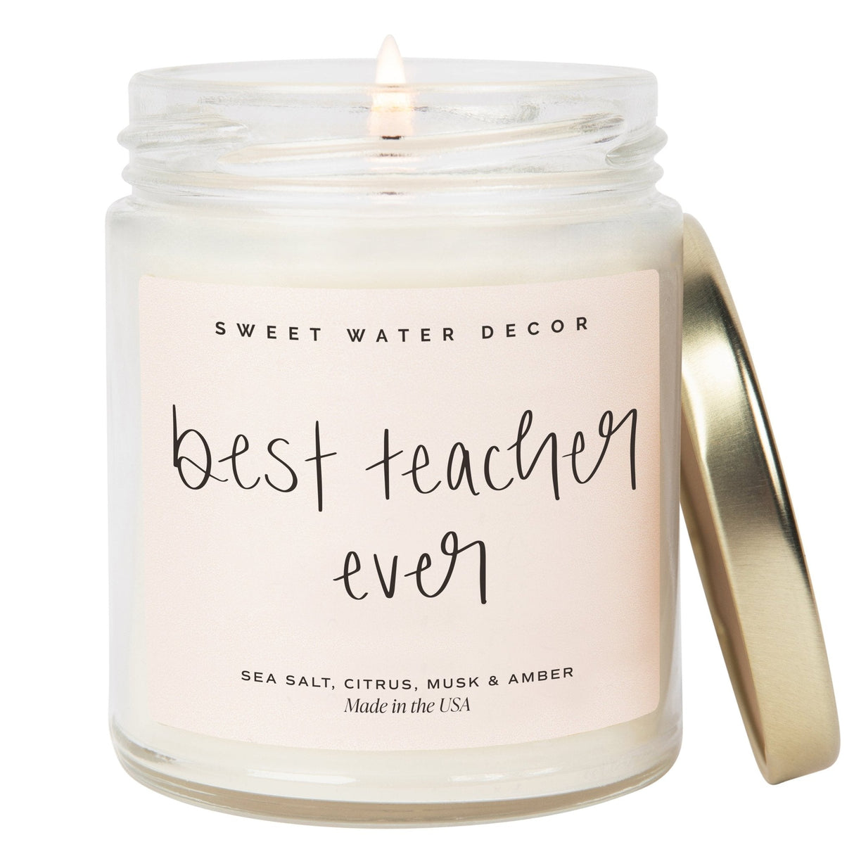 Best-Teacher-Ever-Soy-Candle-Clear-Jar-9-oz-(Salt-and-Sea)-Candles