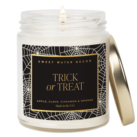 Trick-or-Treat-Soy-Candle-Patterned-9-oz-Clear-Jar-(Farmhouse)-Candles