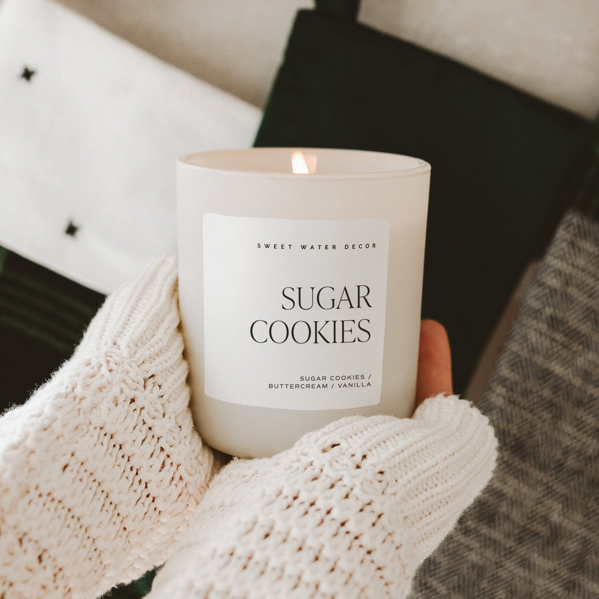 Sugar Cookies Soy Candle - Tan Matte Jar - 15 oz